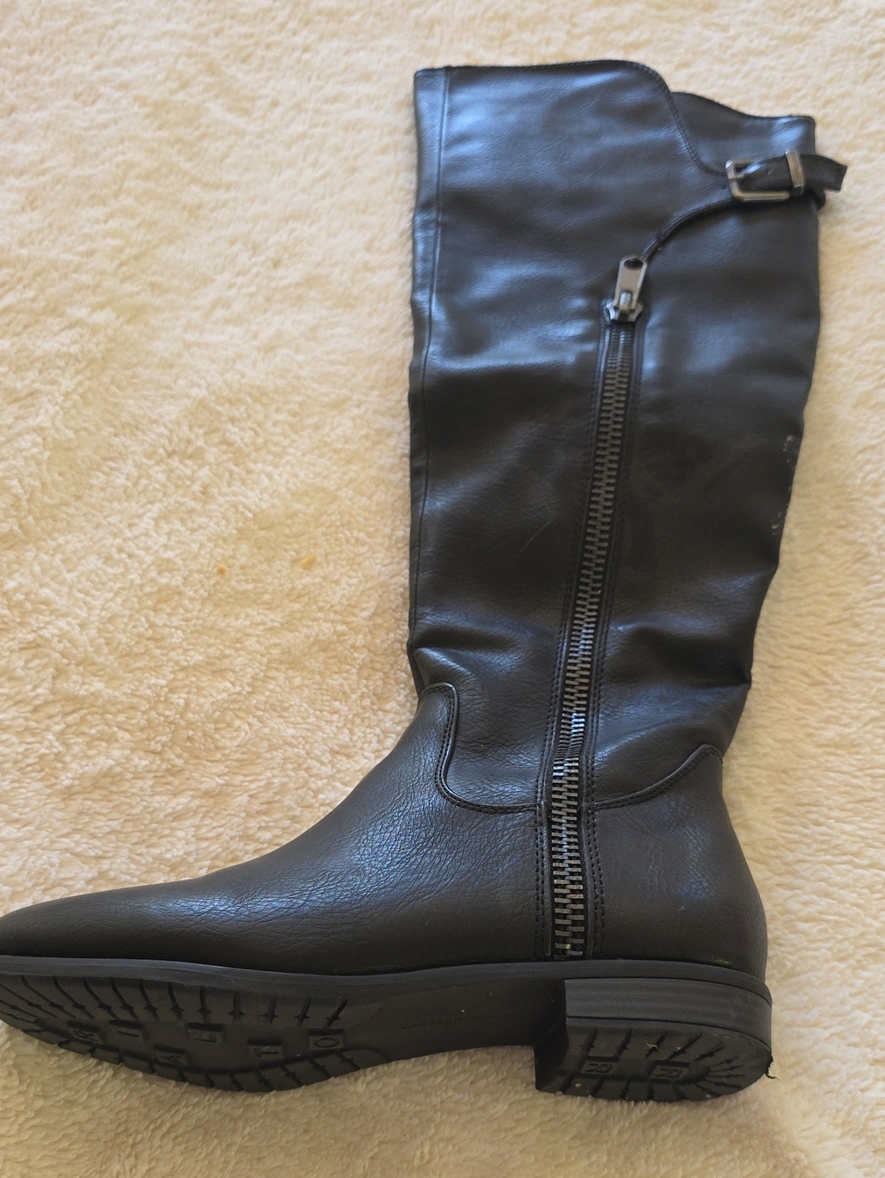 Rialto Black Tall Zip-Back Ankle Boot
